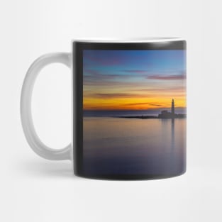 St marys lighthouse sunrise Mug